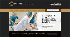 Desktop Screenshot of gillislawfirm.com